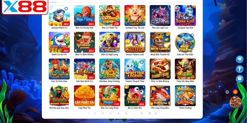 3 tựa game bắn cá hot hit nhất tại nhà cái X88
