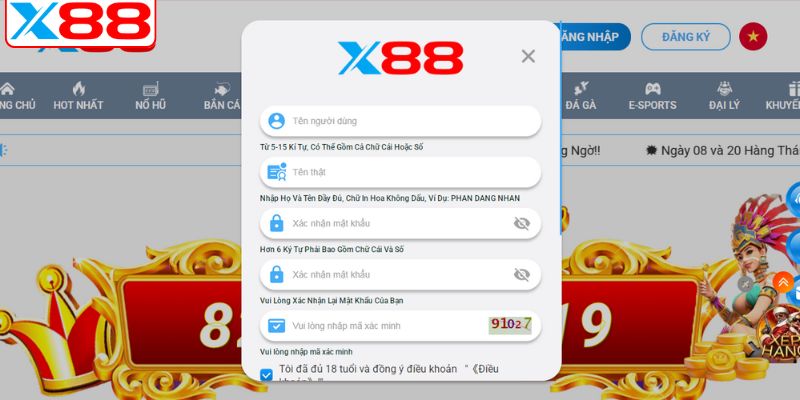Chi tiết từng bước tham gia X88 dễ dàng