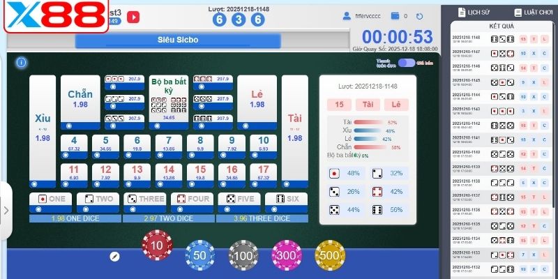 Một số trò chơi lô đề tại X88 hot đáng thử